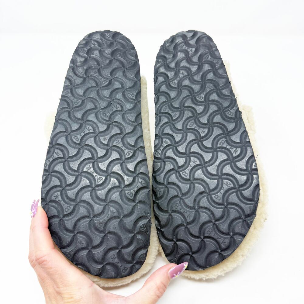 Papillio Cream Shearling Platform Clogs Women's EU 40/US 9-9.5 Made in Portugal - Picture 5 of 8
